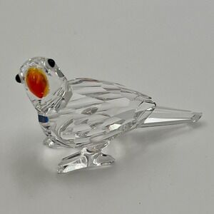 Swarovski Crystal * Standing Parrot * 294047 Retired Metal